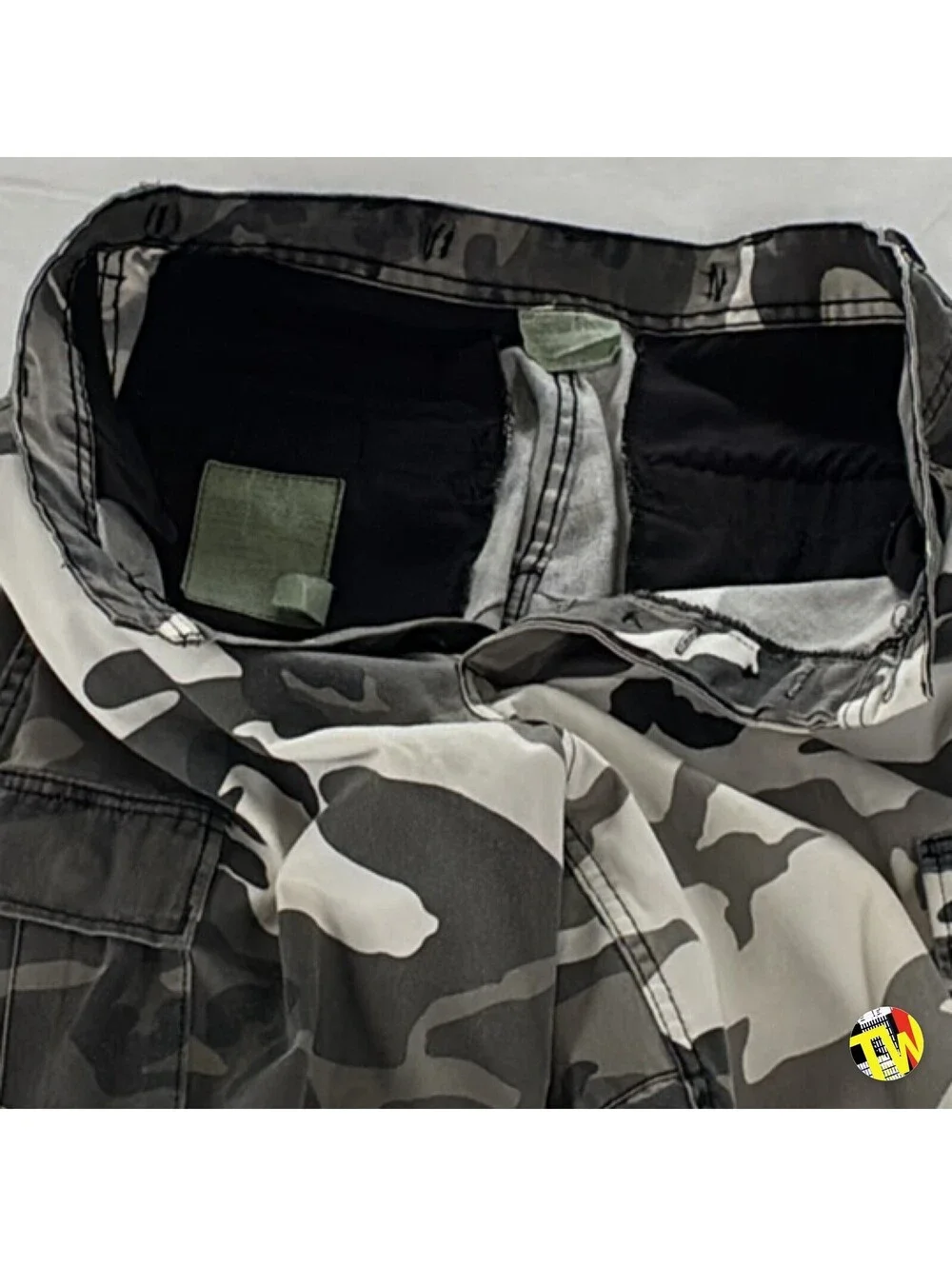 Vintage 90s Urban Grey Camo BDU Cargo Pants Skate Grunge